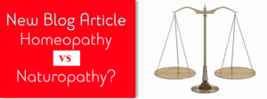 homeopathy vs naturopathy