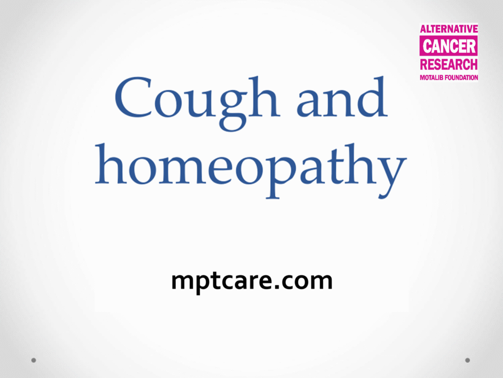 Cough and Homeopathy